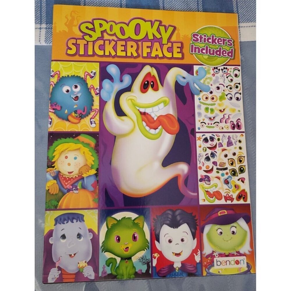 Sticker Books for Kids Spoooky Sticker Face Activity Book